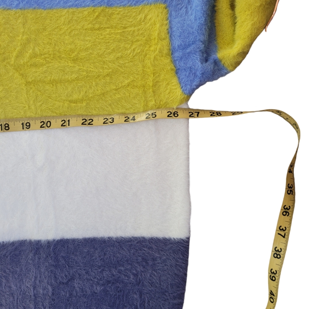 New Aerie Multicolor Stripe Soft Fuzzy Flurry Cre… - image 7